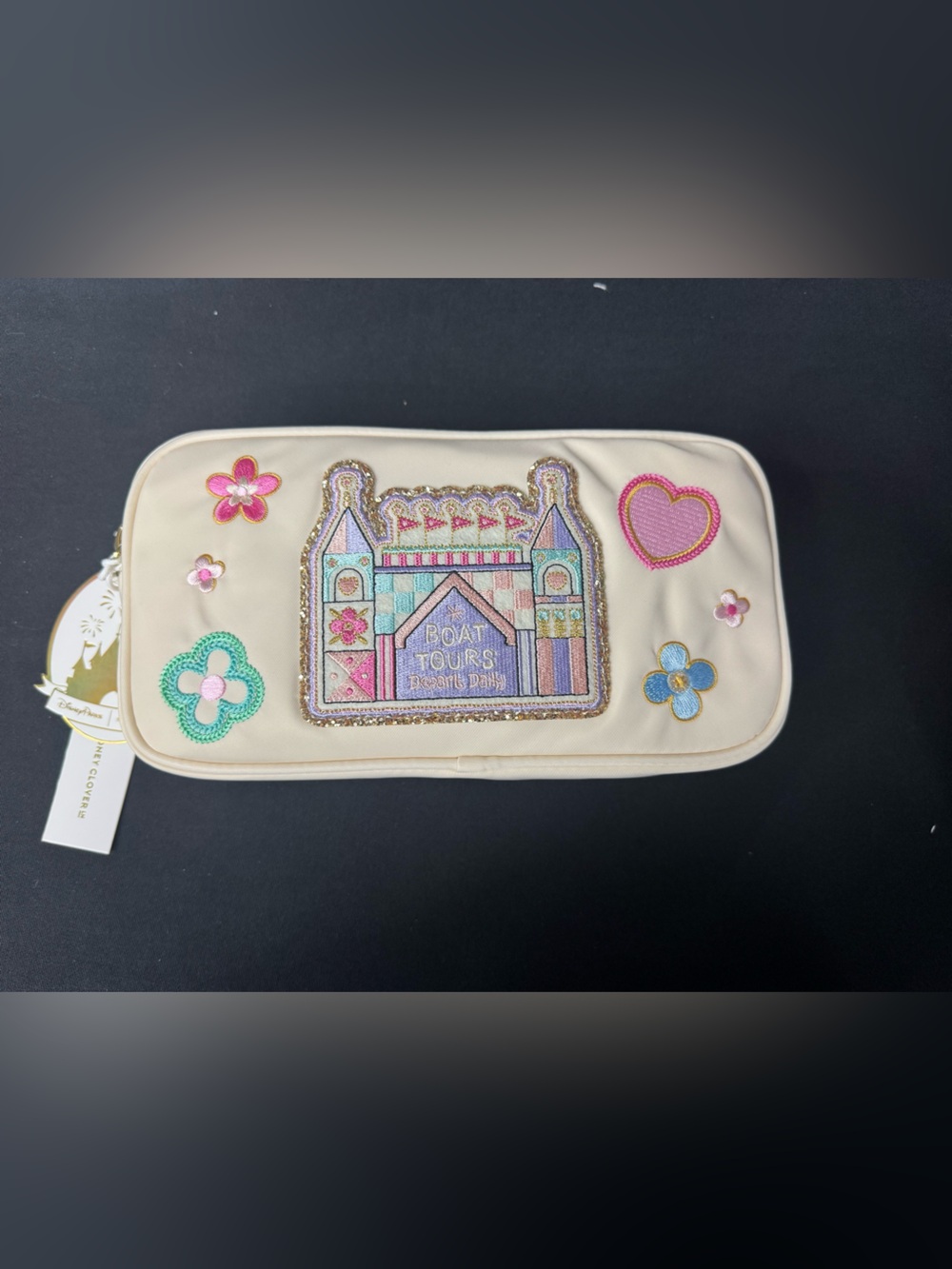 NWT-Disney Parks Stoney Clover Lane It's a Small World Boat Tours Small Pouch